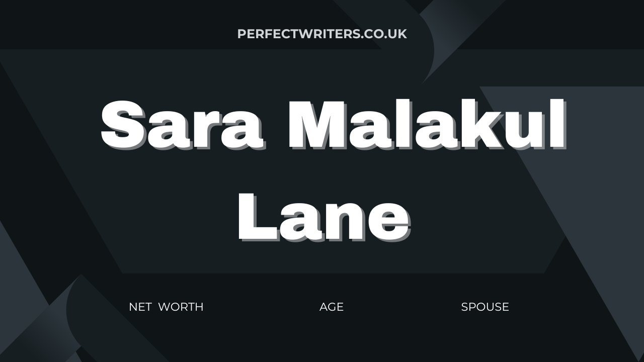Sara Malakul Lane Net Worth [Updated 2023] & Bio